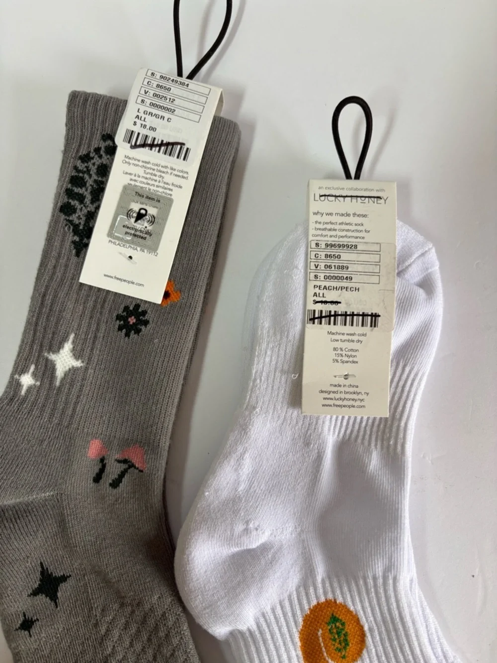Set of 2 NWT Free People FP Movement  Socks
